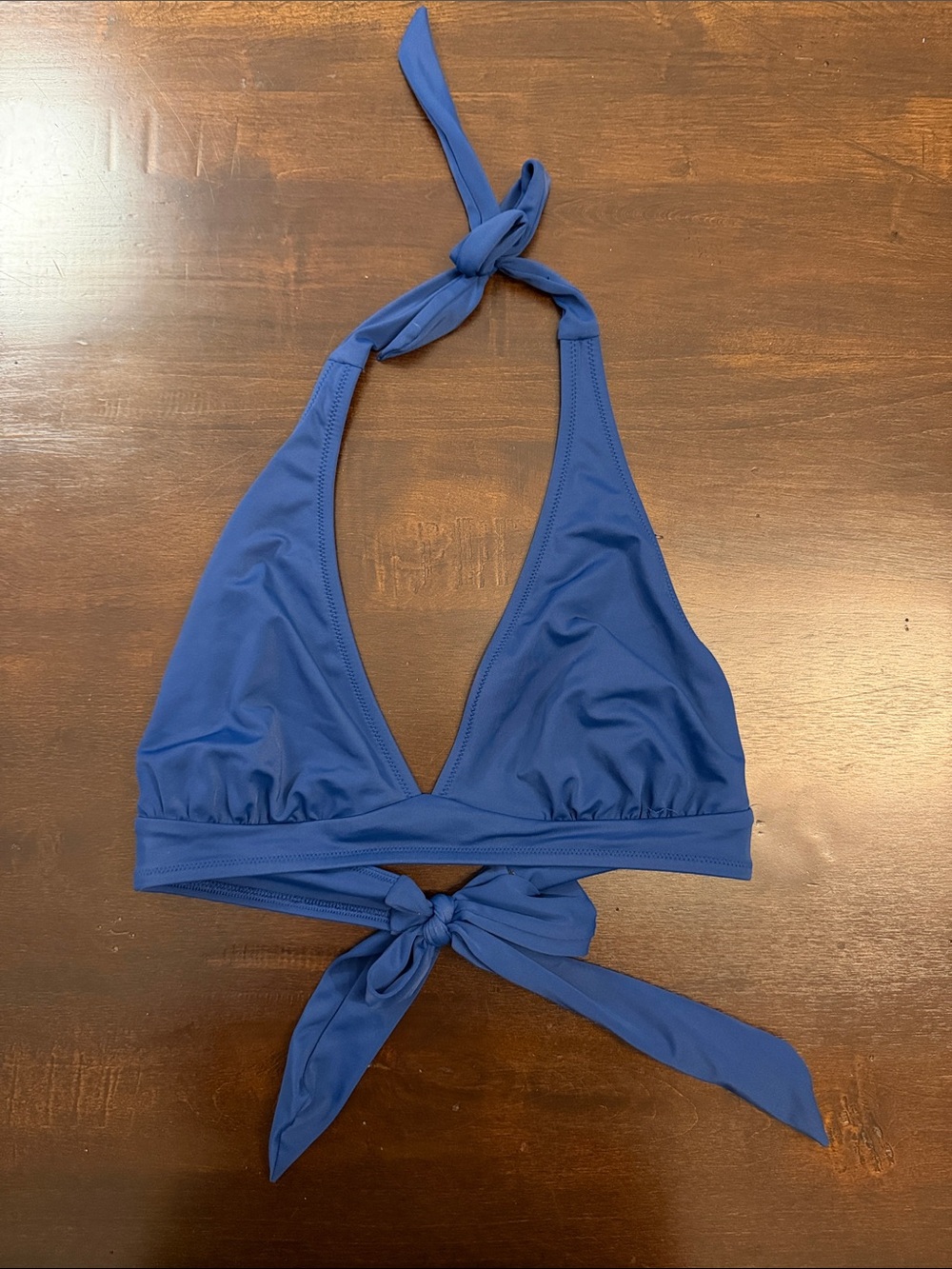 Classic Halter Bikini Top in Deep Blue